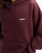 Vintage Relaxed Hoodie - Damson Red