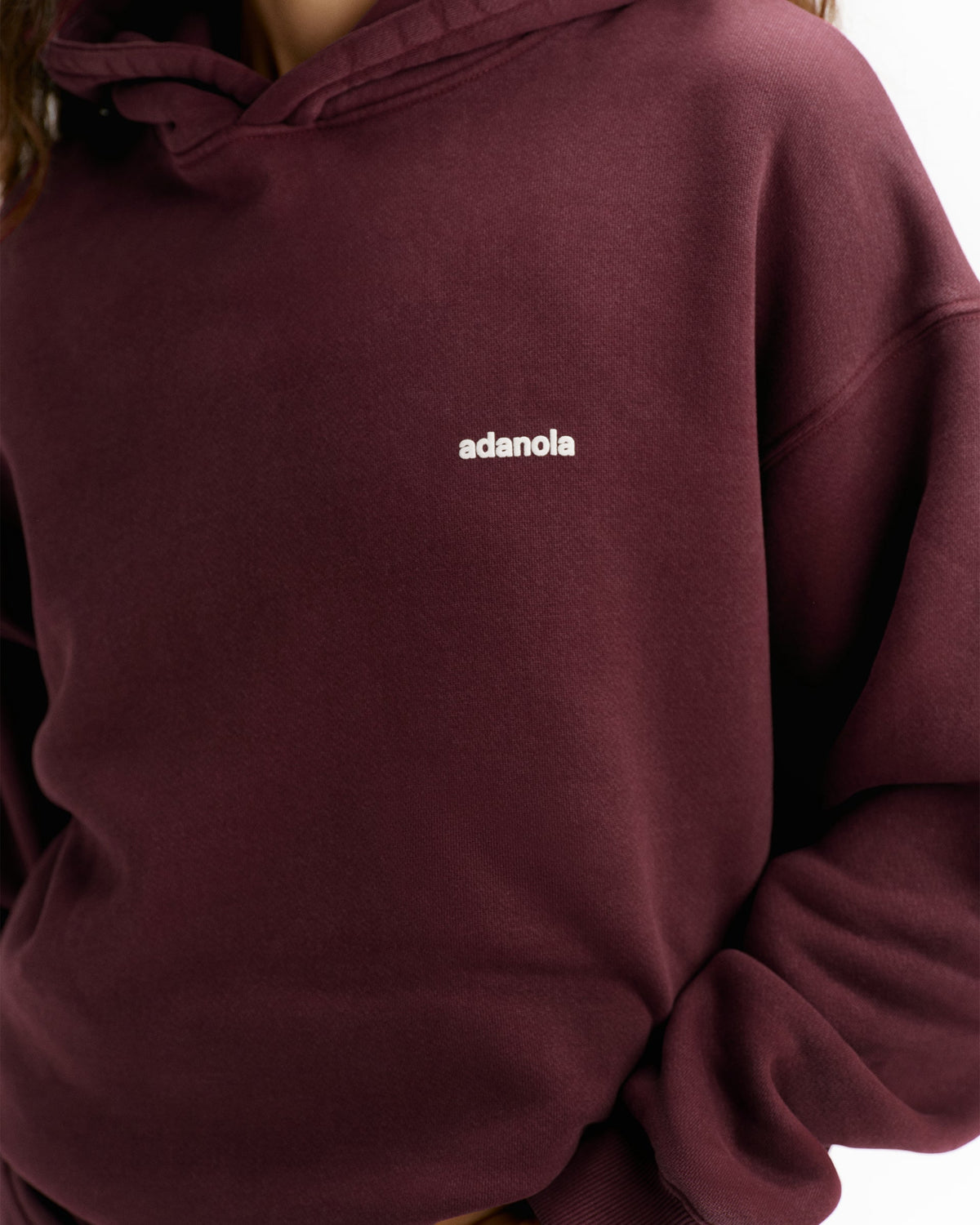 Vintage Relaxed Hoodie - Damson Red
