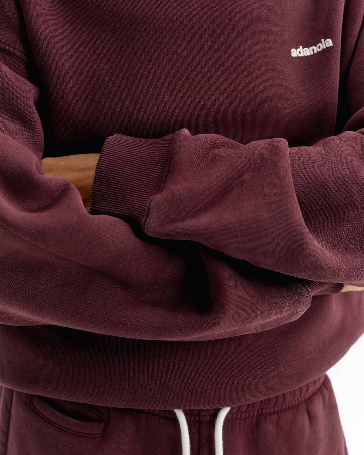 Vintage Relaxed Hoodie - Damson Red