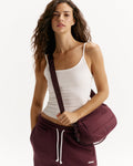 Branded Multi-Strap Bag - Damson Red