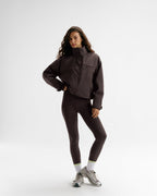 Funnel Neck Jacket - Coffee Bean