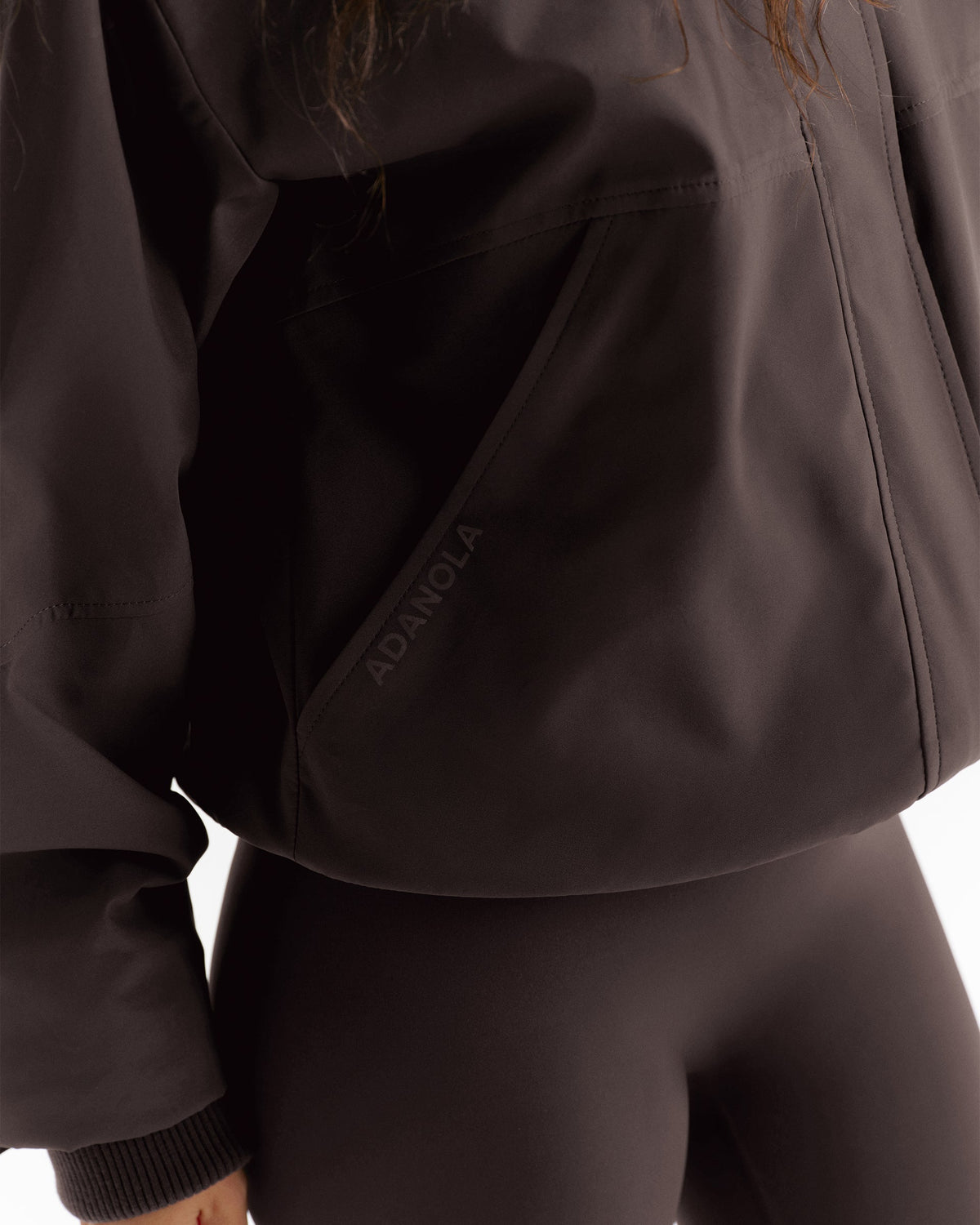Funnel Neck Jacket - Coffee Bean