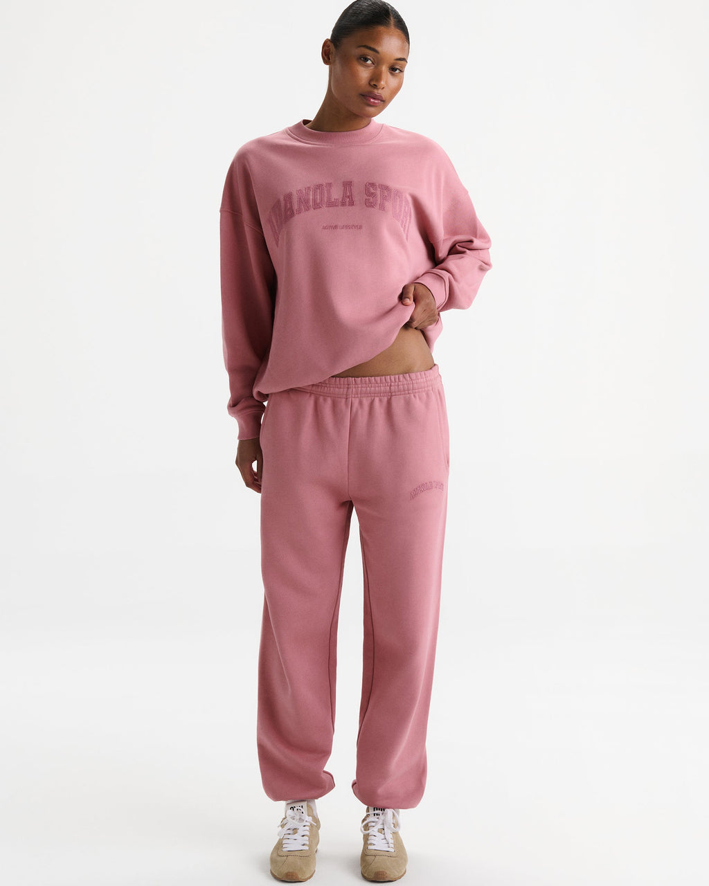 Cuffed Sweatpants - Dusty Pink