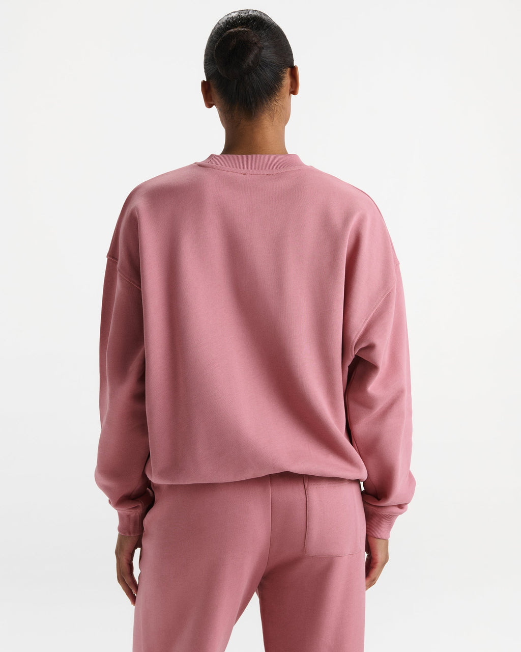 AS Chain Stitch Oversized Sweatshirt - Dusty Pink