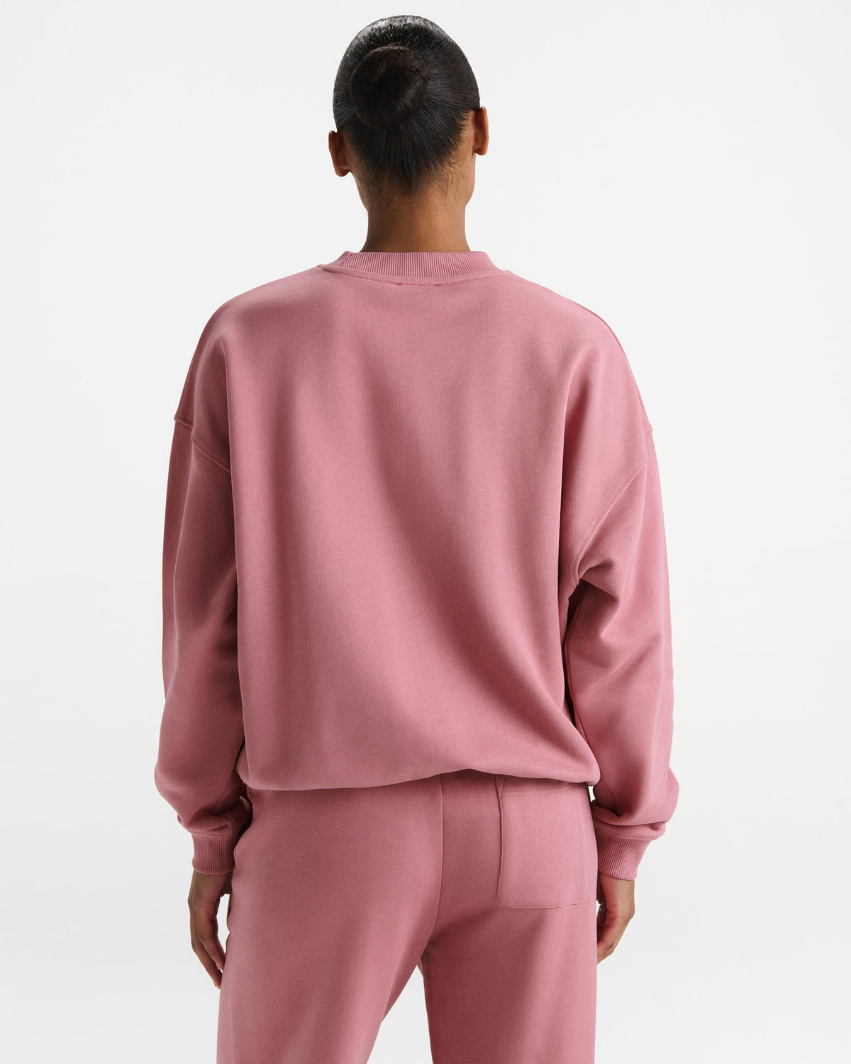 AS Chain Stitch Oversized Sweatshirt - Dusty Pink