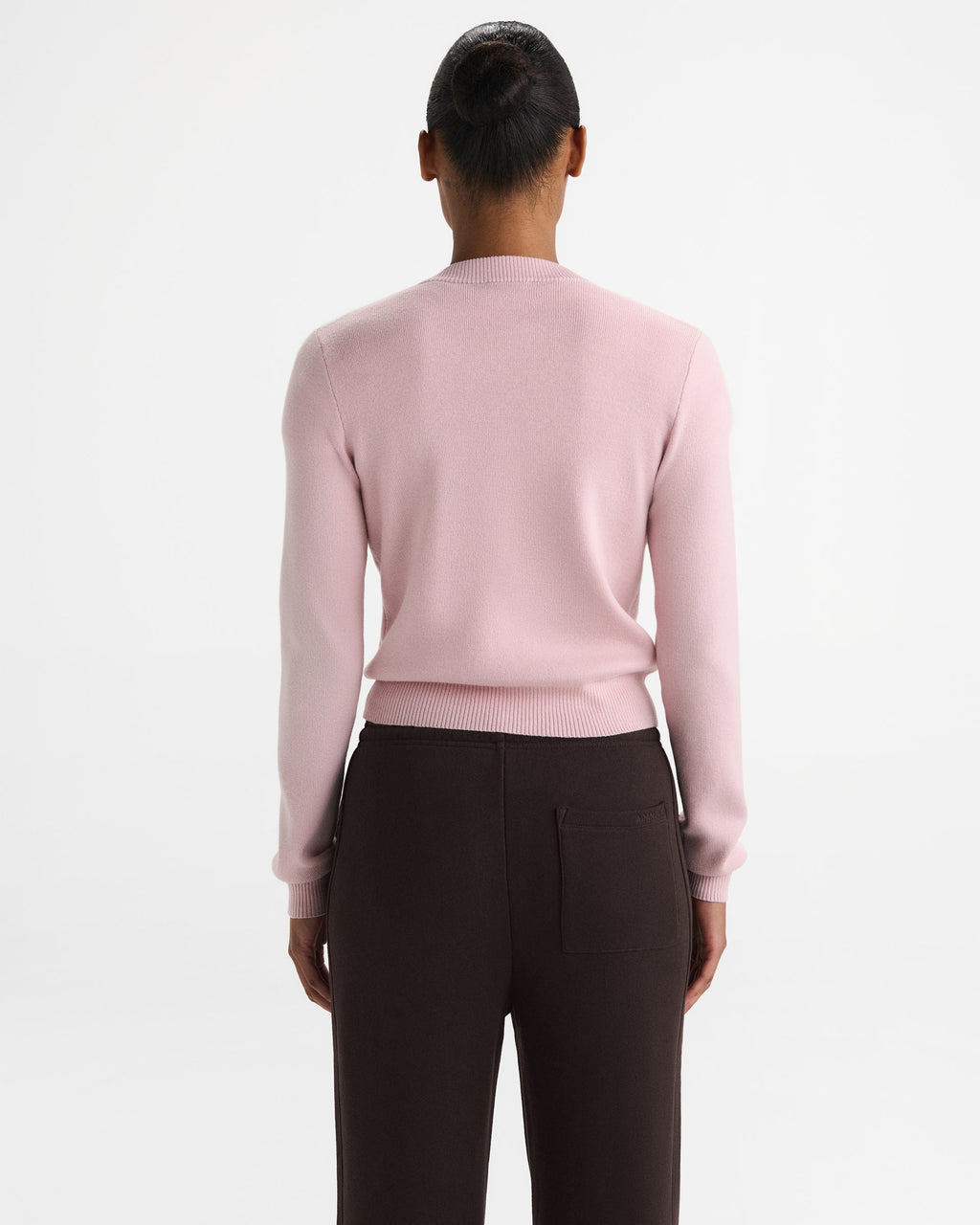 Knit Zip Through Cardigan - Pink
