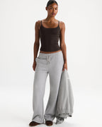 Modal Soft Skinny Strap Cami Top - Coffee Bean