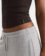 Modal Soft Skinny Strap Cami Top - Coffee Bean