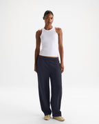 Barrel Leg Sweatpants - Midnight Blue