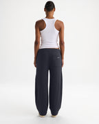 Barrel Leg Sweatpants - Midnight Blue