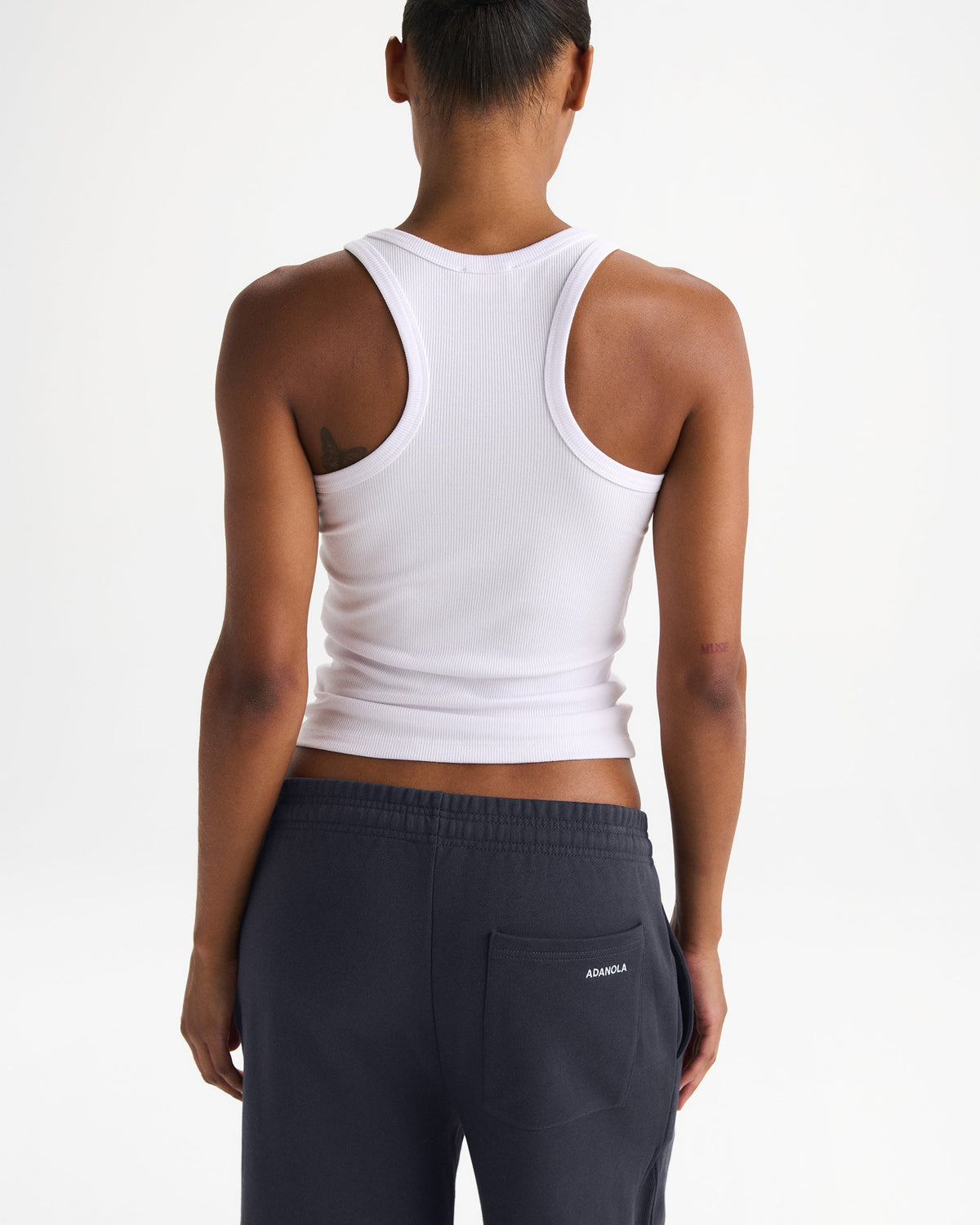 Modal Soft Rib Tank Top - White
