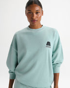 Echo Washed Oversized Sweatshirt - Ocean Blue/Midnight Blue