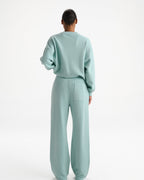 Straight Leg Sweatpants - Washed Ocean Blue