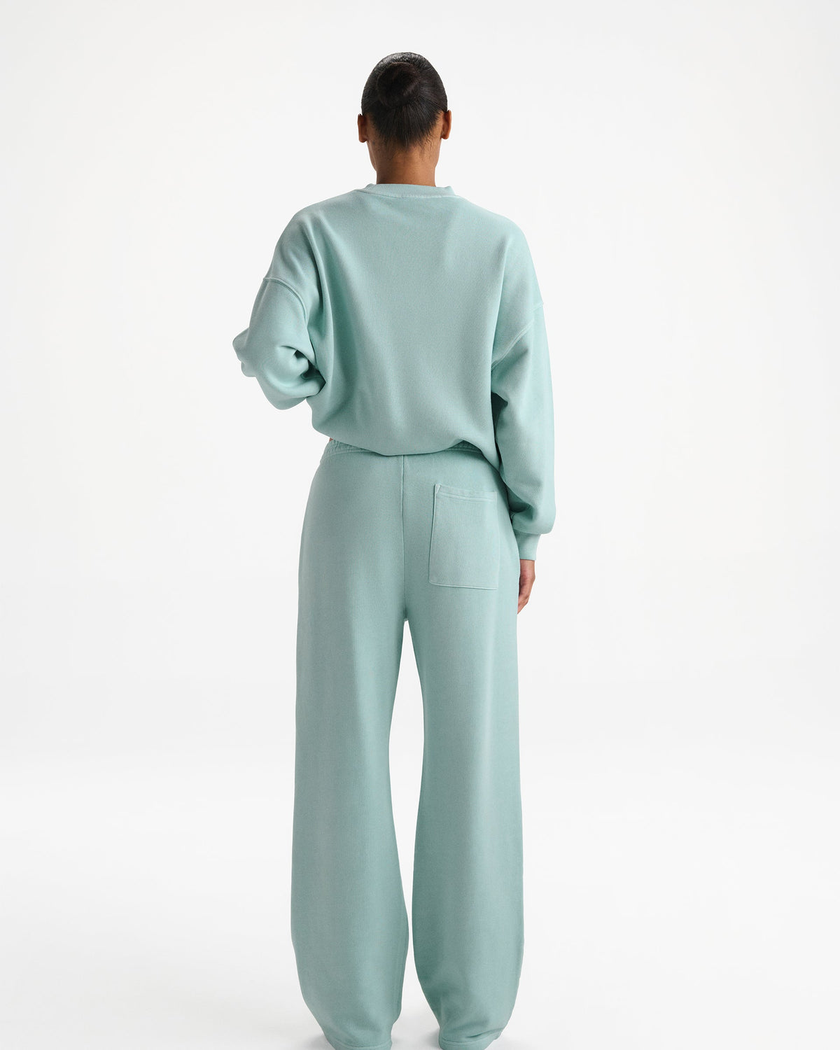 Straight Leg Sweatpants - Washed Ocean Blue