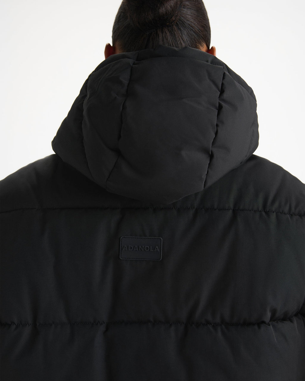 Hooded Puffer Jacket - Black