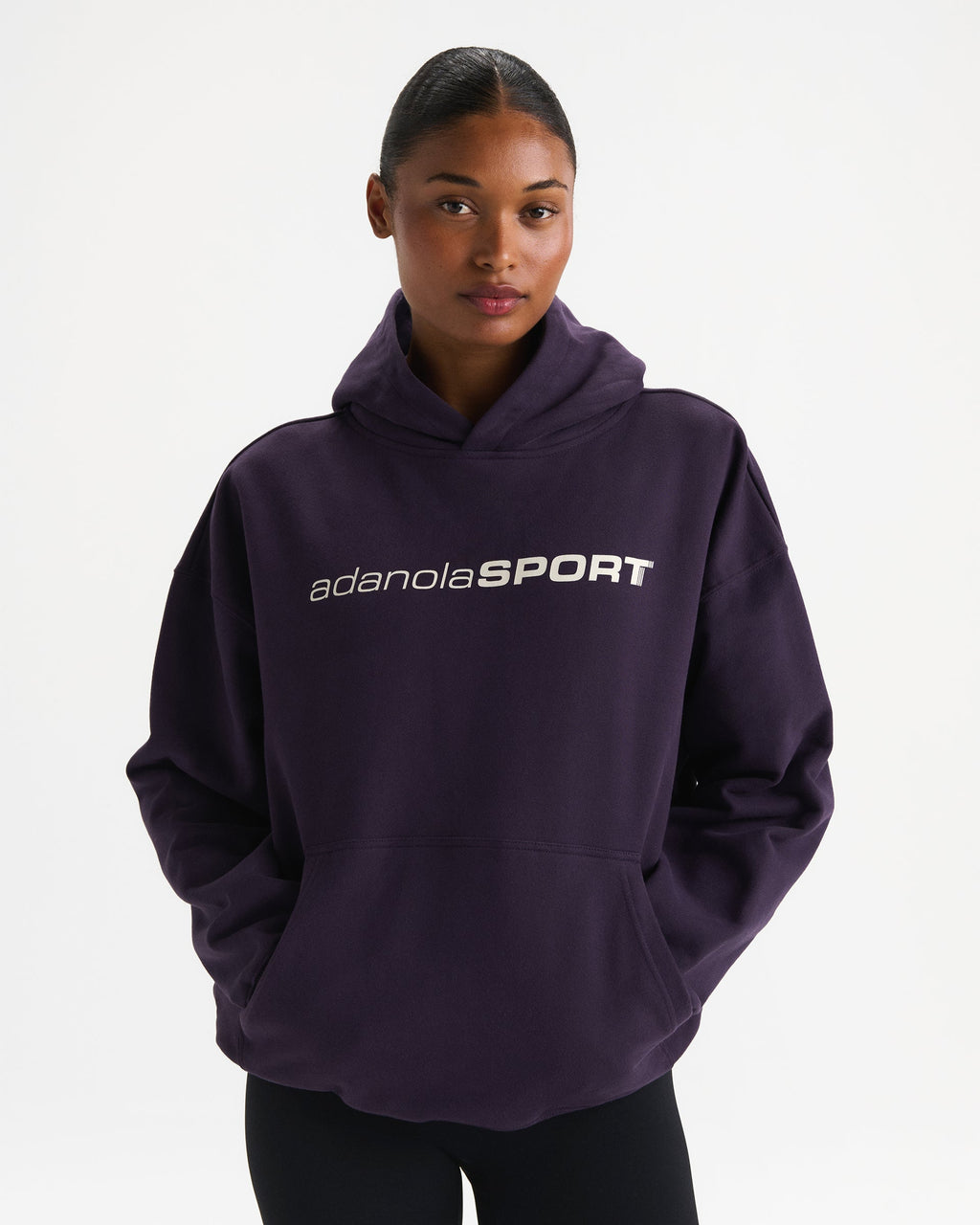 Oversized Hoodie - Dark Plum