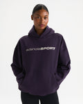 Oversized Hoodie - Dark Plum