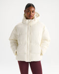 Hooded Puffer Jacket - Marshmallow White