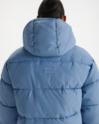 Hooded Puffer Jacket - Ice Blue