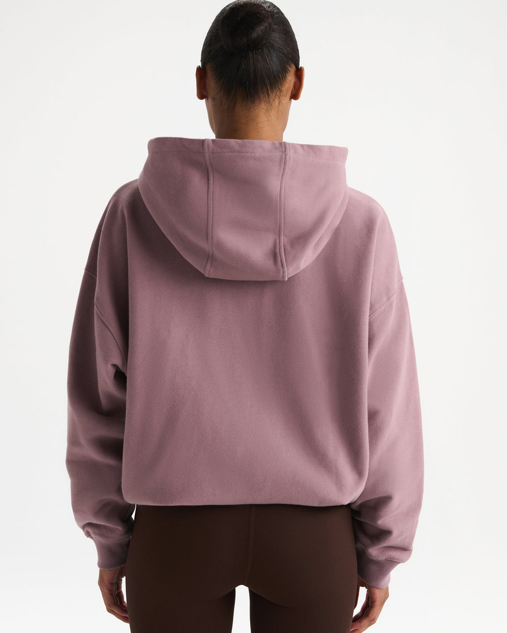 Oversized Zip Through Hoodie - Dusk Purple
