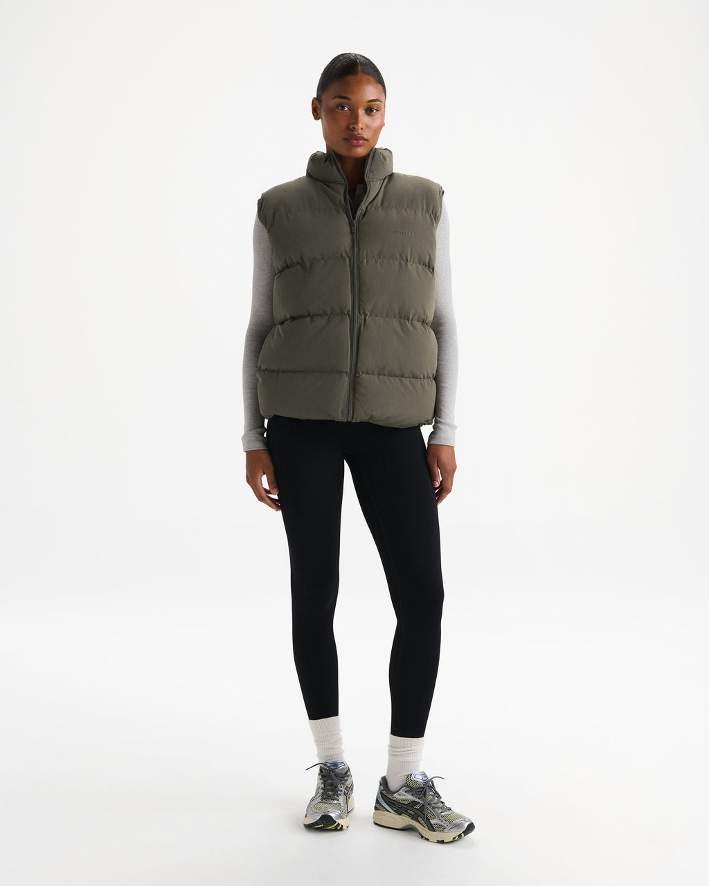 Puffer Gilet - Olive Green