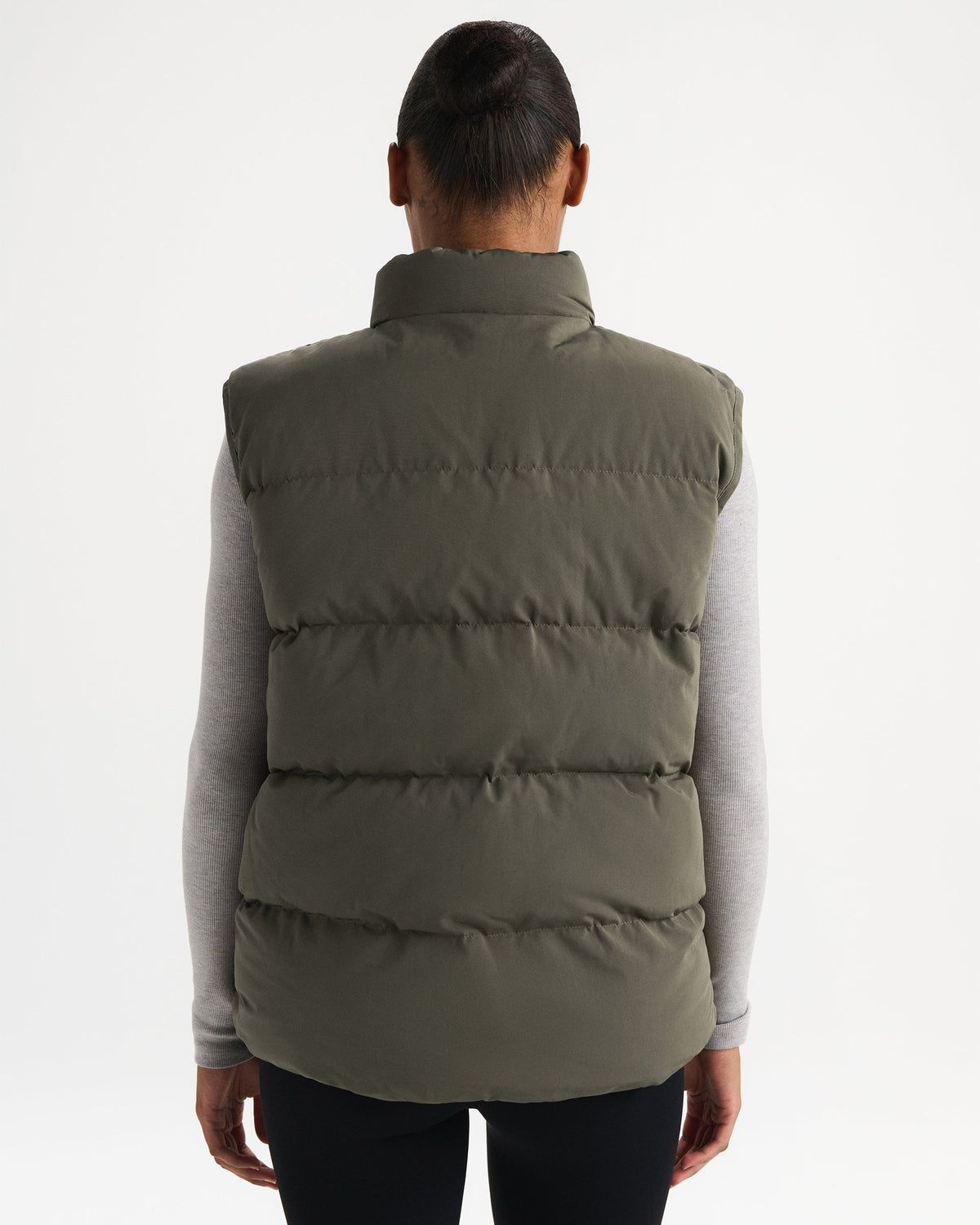 Puffer Gilet - Olive Green