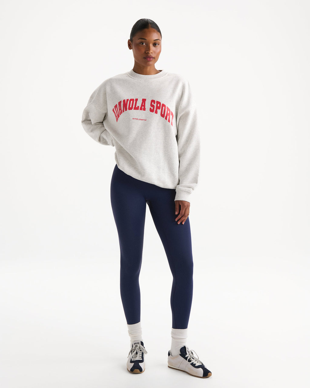 Oversized Sweatshirt - Light Grey Melange