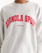 Oversized Sweatshirt - Light Grey Melange