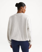Oversized Sweatshirt - Light Grey Melange