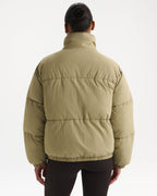 Funnel Neck Puffer Jacket - Pistachio Green