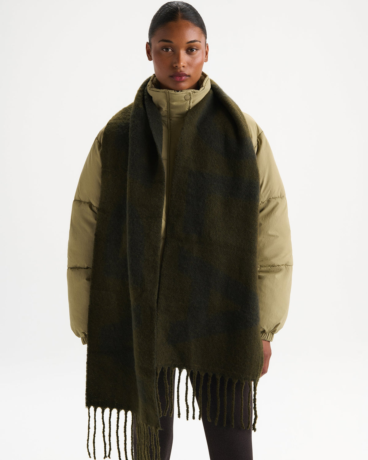 Knit Scarf - Fern Green