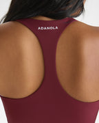 Ultimate V-Neck Racer Back Tank - Damson Red