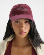 Adanola Sport Washed Cap - Damson Red