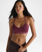 Classic Seamless Cross Back Bra - Raspberry Stripe