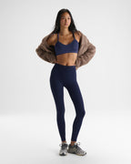 Classic Seamless Cross Back Bra - Blueberry Stripe