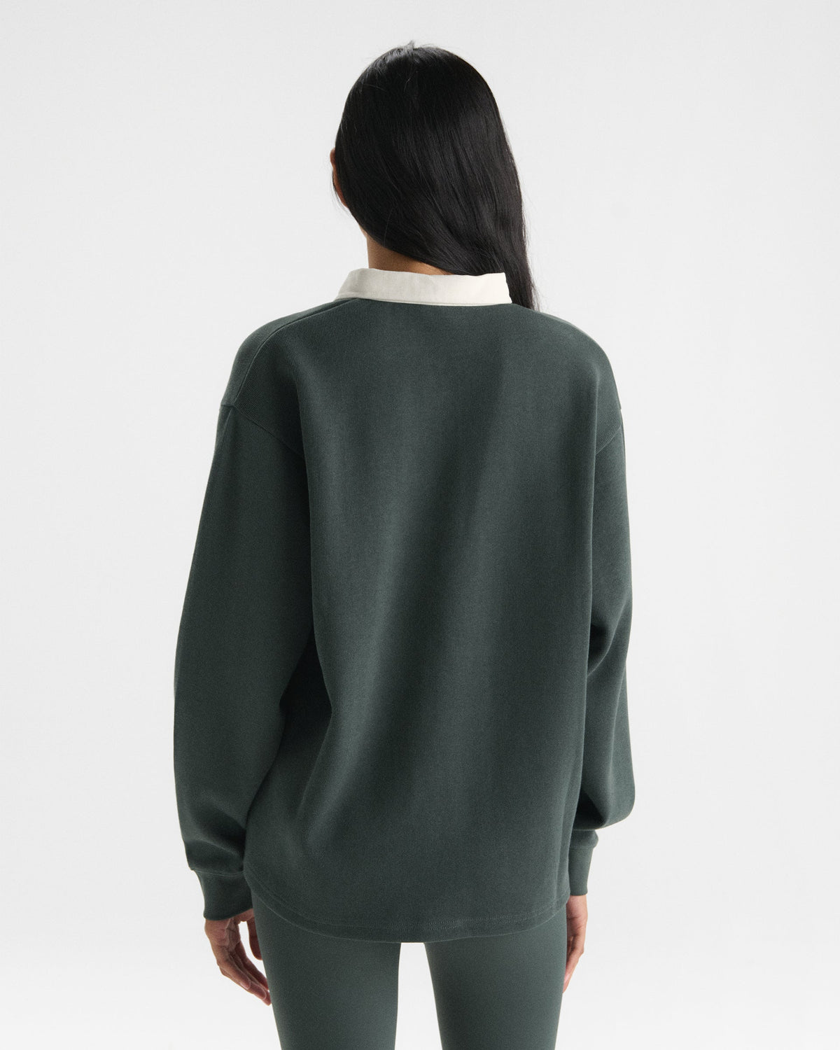 Oversized Rugby Top - Sea Green