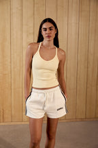 Loose Fit Sweat Shorts - Marshmallow White