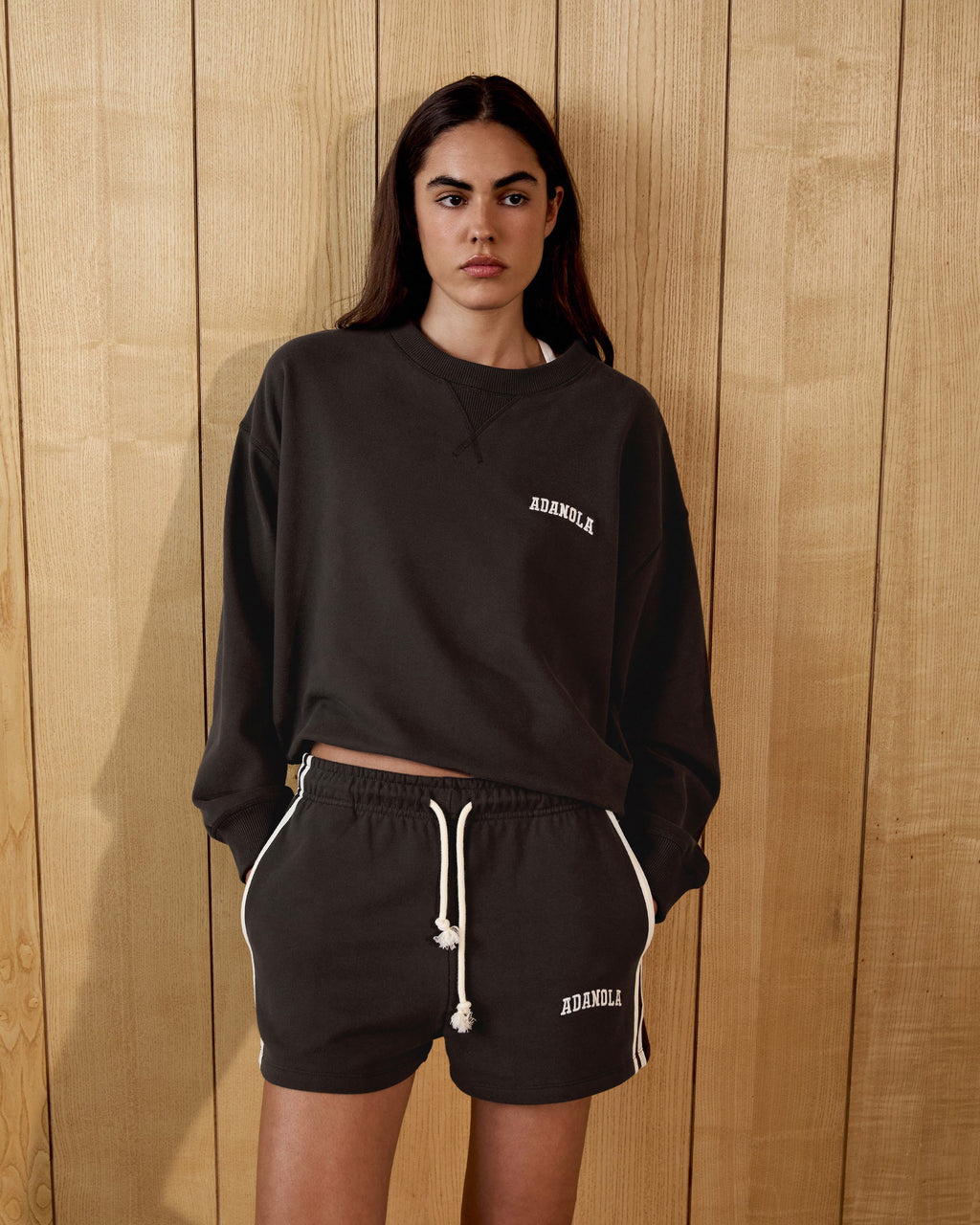 Loose Fit Sweat Shorts - Coffee Bean