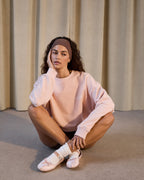 Classics Oversized Sweatshirt - Blush Pink/Marshmallow White