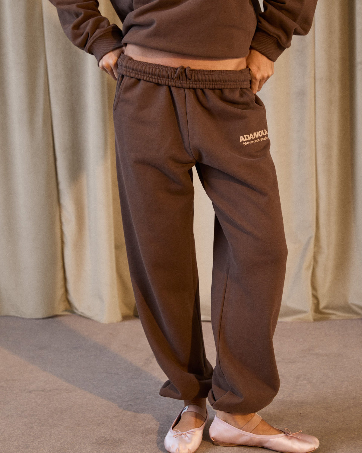Cuffed Sweatpants - Mocha Brown