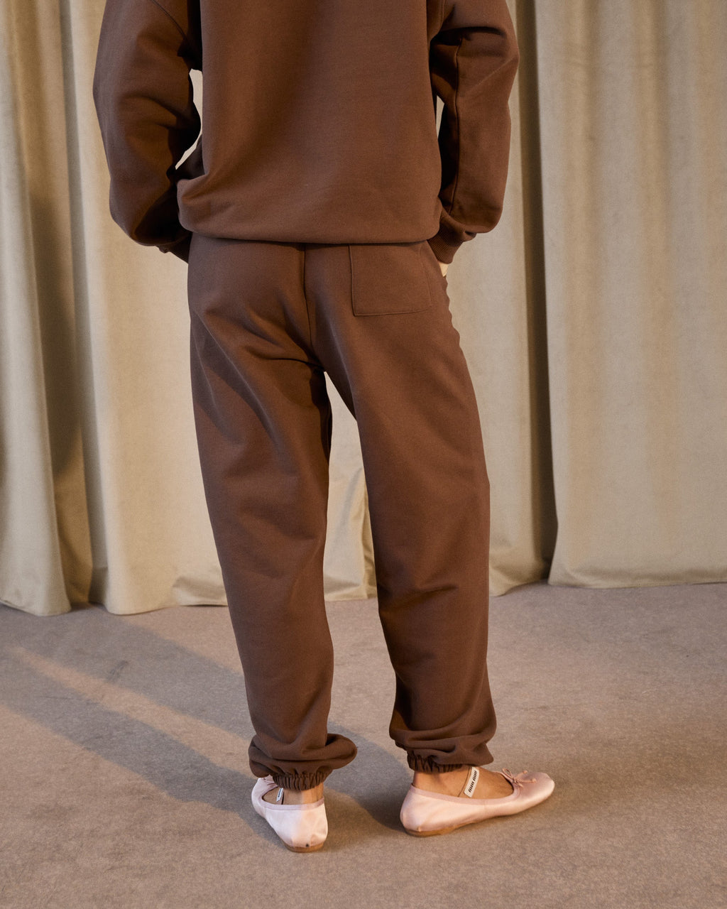 Cuffed Sweatpants - Mocha Brown