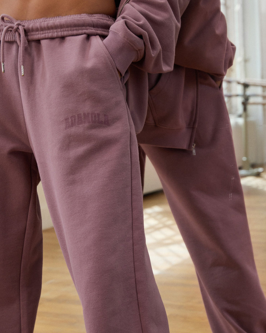 Straight Leg Sweatpants - Dusk Purple