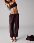 Cuffed Sweatpants - Dark Cherry