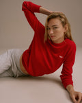 Knit Crewneck Sweatshirt - Classic Red