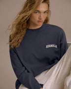 Drop Shoulder T-shirt - Midnight Blue