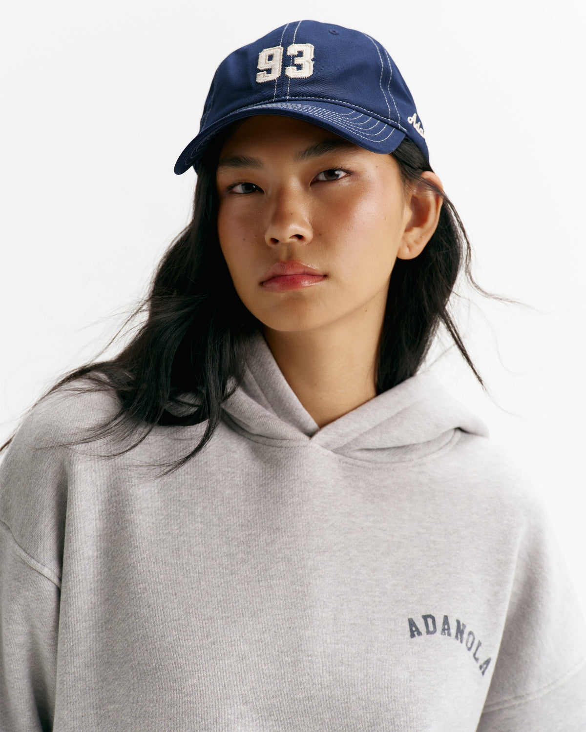 Adanola 93 Contrast Stitch Cap - Navy Blue