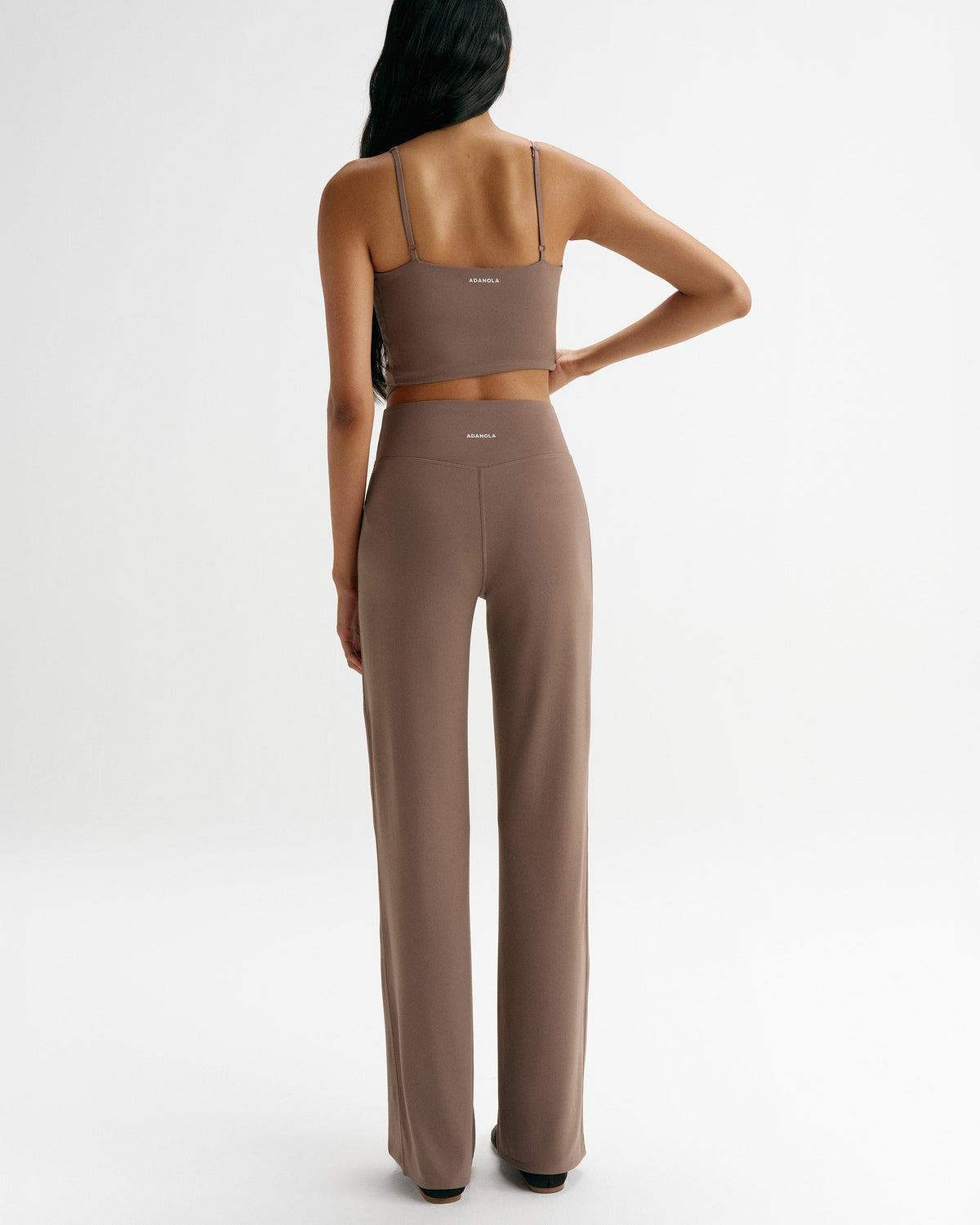 Straight Leg Yoga Pants - Walnut Brown