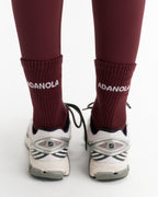 3 Pack Socks - Coffee Bean/Damson Red/Cream