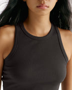 Modal Soft Rib Tank Top - Coffee Bean
