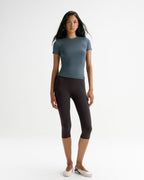 Modal Soft Short Sleeve Top - Storm Blue